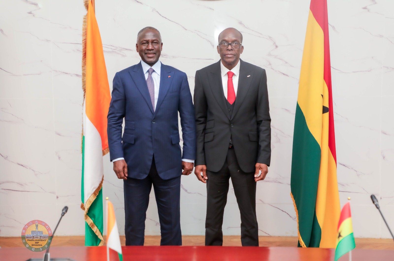 President of the National Assembly of Cote D'Ivoire calls on Speaker Bagbin 