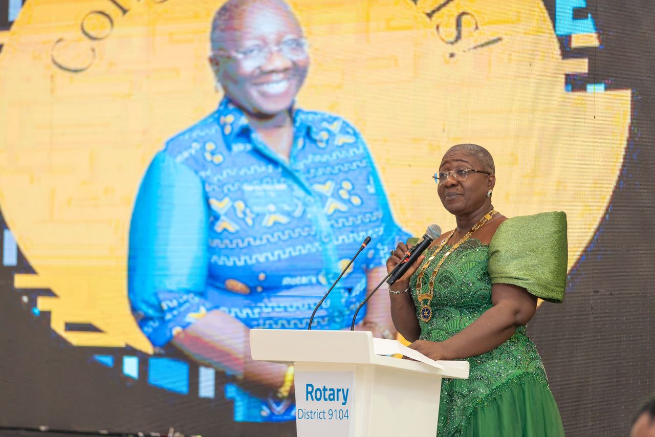 District Governor of Rotary International District 9104, Nana Yaa Pokua Siriboe.