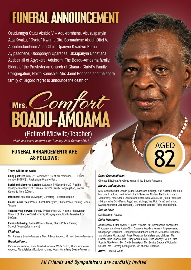 Mrs Comfort Boadu-Amoama