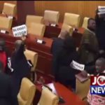 Audio: NDC MPs to be sanctioned over bloody widow placards