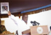 Akufo Addo with the cover documen