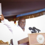 Akufo Addo with the cover documen