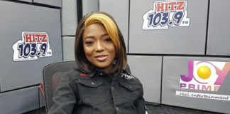 Singer Efya at Hitz FM Studio