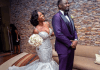 John Dumelo and wife in a post-wedding shoot