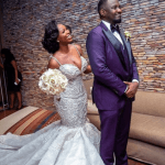 John Dumelo and wife in a post-wedding shoot