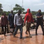 The accused persons leaving the court premises kidnap