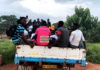 BECE students transported in a truck