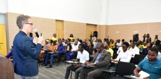 Mr Dario Bianchi, MTN’s Digital Consultant leading the presentation during the Bright Young CEO Summit