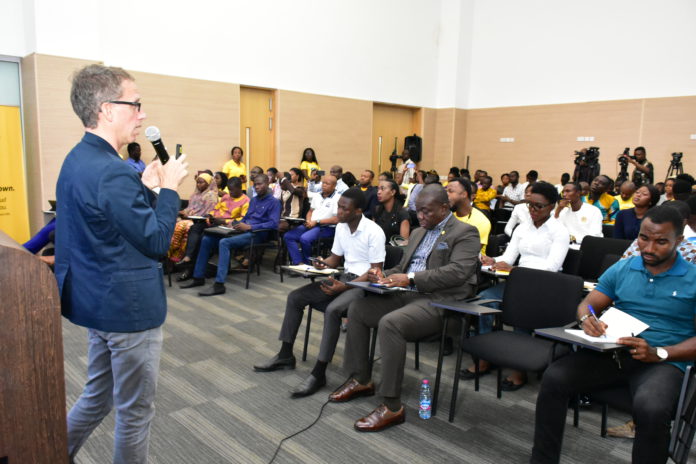 Mr Dario Bianchi, MTN’s Digital Consultant leading the presentation during the Bright Young CEO Summit