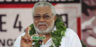 Former President Jerry John Rawlings