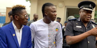 Shatta Wale and Stonebwoy at joint press conference organised in Accra