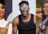 L-R: Sister Derby, Medikal & Fella Makafui