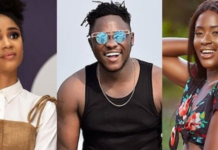 L-R: Sister Derby, Medikal & Fella Makafui