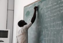 teachers black board classroom