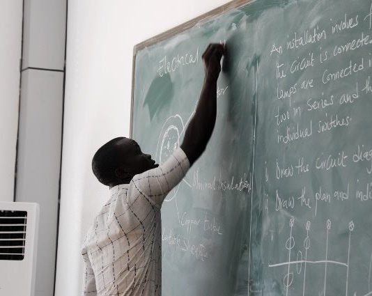 GES opens 2026 teacher recruitment for licensed B.Ed graduates teachers black board classroom