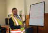 Rathgeb taking participants through safety lessons