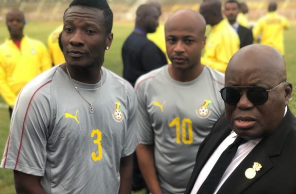 akufo addo and asamoah gyan