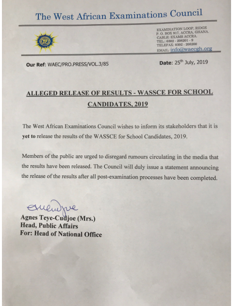 WAEC results