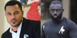 Van Vicker (L) and Kofi Asamoah