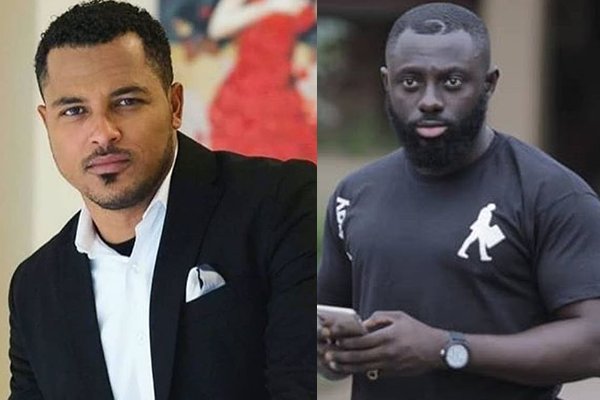 Van Vicker (L) and Kofi Asamoah