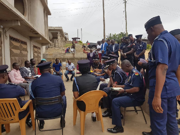 The IGP visited the families of the missing girls on Tuesday The IGP visited the families of the missing girls on Tuesday