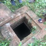The septic tank which housed the human remains