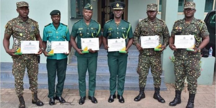 The officers were honoured for declining a bribe of GH¢25,000.00