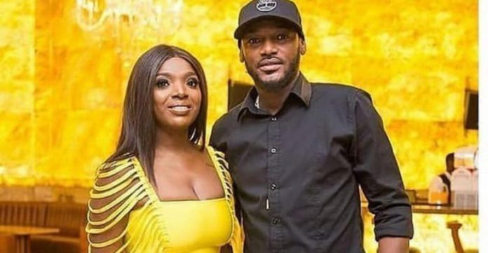 L-R: Annie Idibia and her husband, 2face