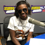 Martha Ankomah at Asempa FM studio
