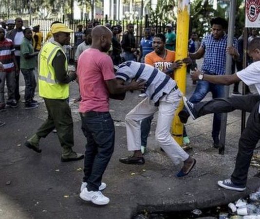 Xenophobic attacks escalate in South Africa as officials reportedly join crackdown on foreign nationals Xenophobic More than 50 foreign-owned shops and businesses have been destroyed