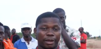 The residents say they are traumatised by the presence of the armed military personnel.