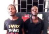 The suspects Francis Kwaku Azumah (L) and Kobby (R)