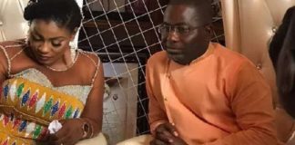 Charles Cromwell Nanabanyin with his newly wedded wife, Deputy Information Minister Nana Dokua Asiam