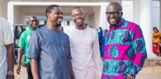 Emmanuel Sin-nyet Asigri and his two deputies Mr. Richard Ebbah Obeng and Bright Acheampong