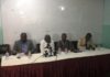 Some members of the Ghana Book Publishing Association at the news conference