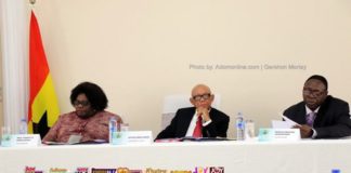 Emile Short Commission: Law professor, Henrietta Mensa-Bonsu; retired Supreme Court judge, Francis Emile Short and retired IGP, Patrick Kwarteng Acheampong.