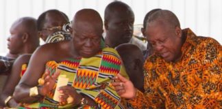 Asantehene and John Mahama