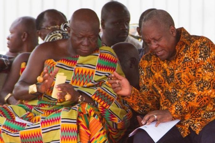 Asantehene and John Mahama