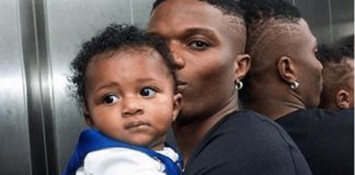 Wizkid and his son Zion