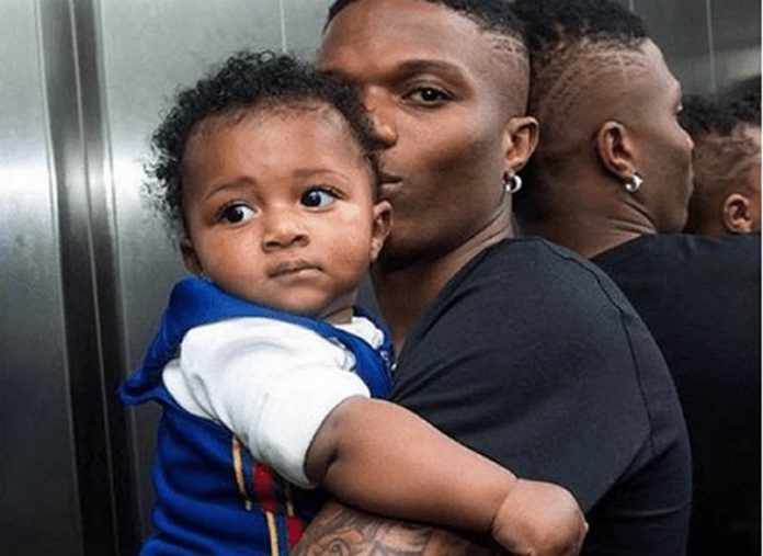 Wizkid and his son Zion