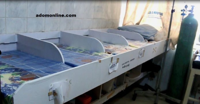 Improvised incubator at the Asamang SDA Hospital