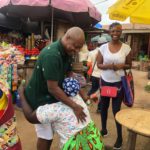 Photos: Ekow Ewusie makes grand return as he visits women of Abura Market, Cape Coast Horace Ekow Ewusie, NPP Central Regional Chairman