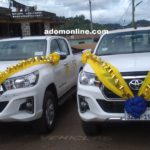 The two brand new Toyota Hilux Pick-Up vehicles