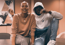 Stonebwoy captured in a photo with Keri Hilson