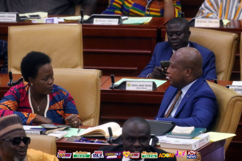 Ada MP, Comfort Doyoe Cudjoe-Ghansah (L) and Hon Samuel Okudzeto Ablakwa, MP for North Tongu Constituency