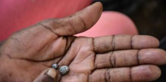 The abandoned mine attracted people hoping to find the precious metal