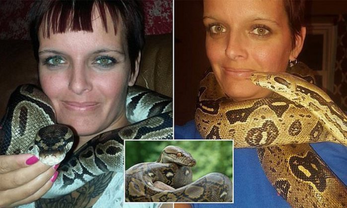 US woman found dead with python around her neck in home with 140 snakes ...