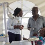 Dr Louisa Setakla and her father