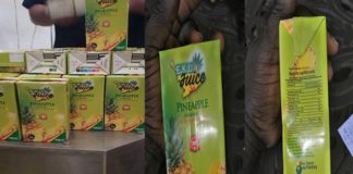 Pineapple Juice from the Ekumfi Juice Factory under One District One factory