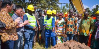 Dr Bawumia during sod cutting for Eastern corridor Hohoe-Jasikan-Dodo Pepesu roads